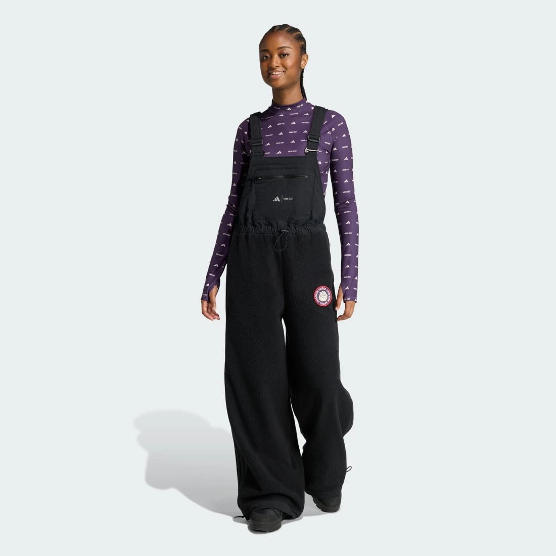 아디다스 x 문부츠 빕 팬츠 블랙 - US 사이즈 우먼스 JM6494