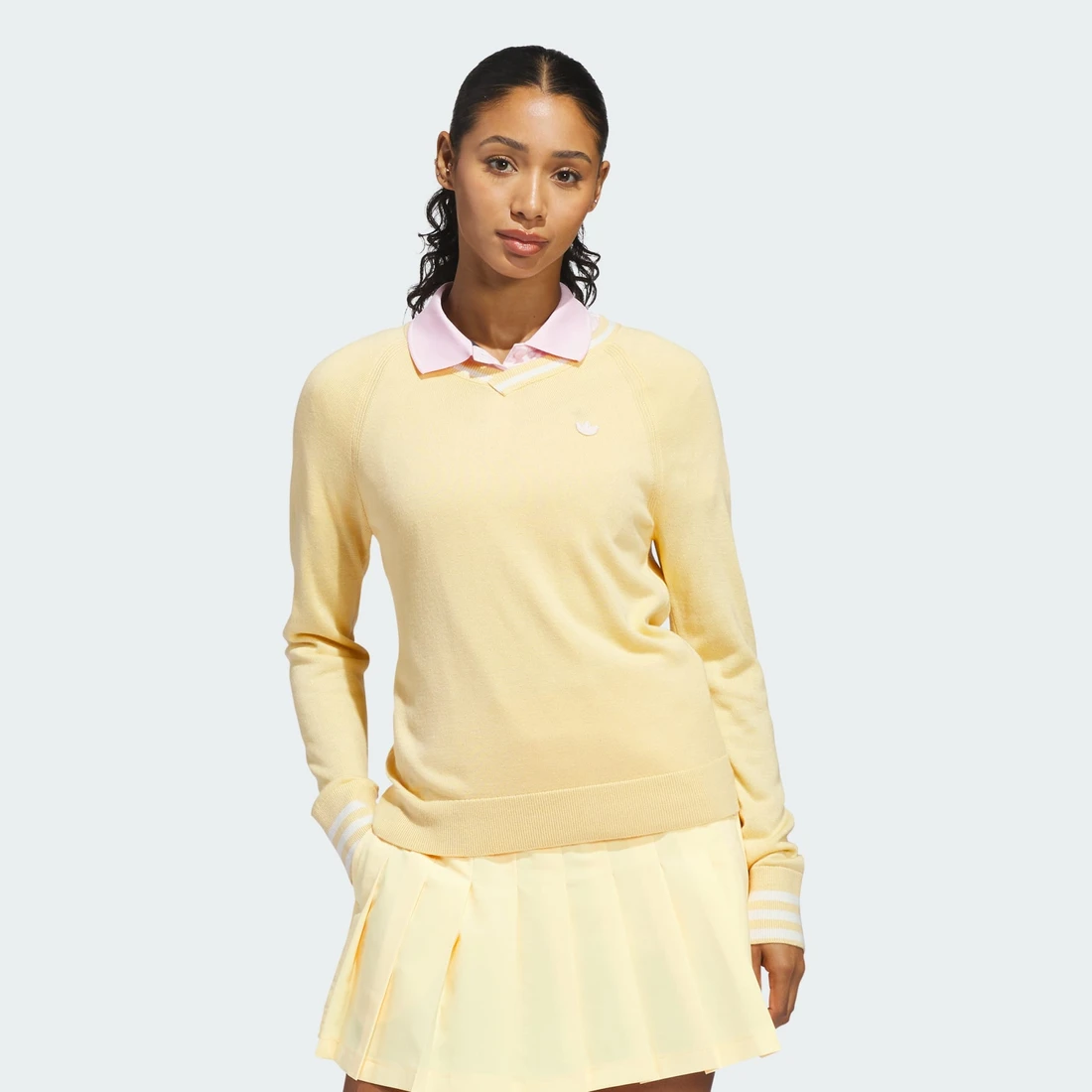 아디다스 오리지널스 캐시미어 스웨터 아이스 탠저린 - KR 사이즈 우먼스 KB8604