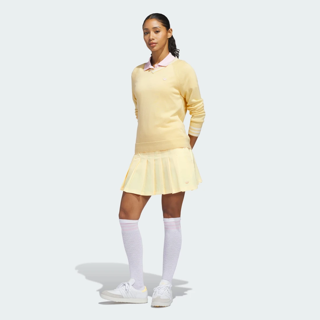 아디다스 오리지널스 캐시미어 스웨터 아이스 탠저린 - KR 사이즈 우먼스 KB8604