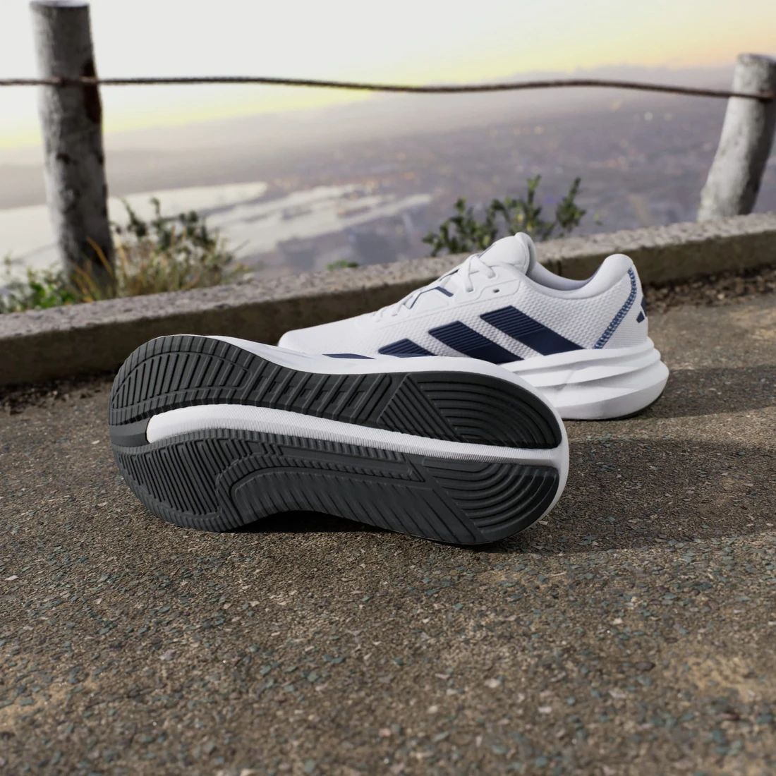아디다스 갤럭시 7 러닝 클라우드 화이트 다크 블루 JQ2620