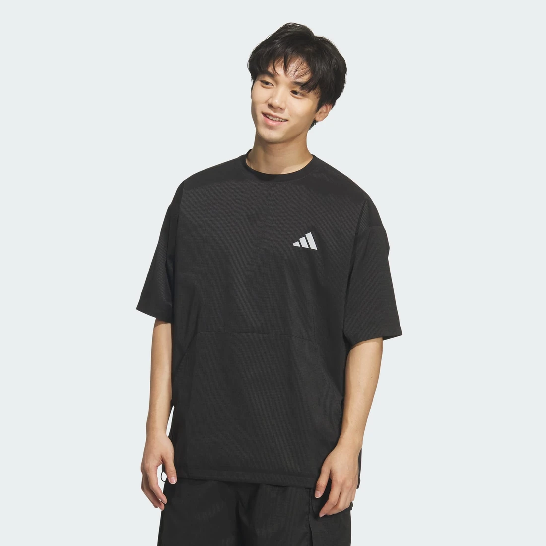 아디다스 CITY TECH LOOSE FIT DOTAIR BREATHABLE WOVEN 쇼트 슬리브 티셔츠 KS1183