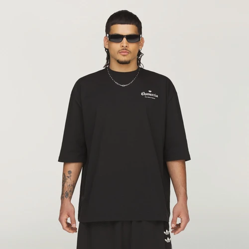 아디다스 x 윌리 차바리아 로고 숏슬리브 티셔츠 블랙 - KR 사이즈