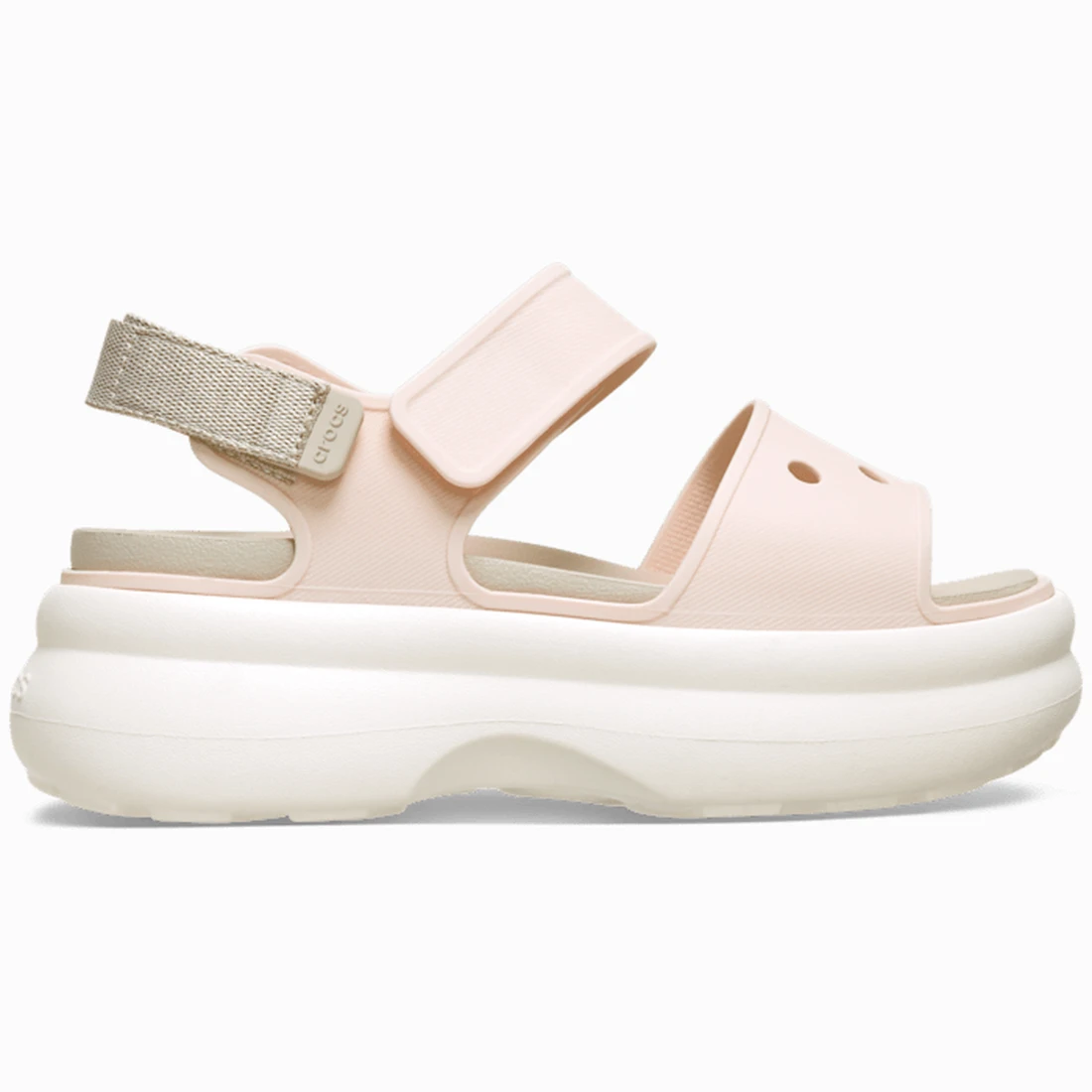 크록스 소호 쉬머 와이 스트랩 샌들 피치 아이스 / 프라페 / 초크 213287-86U