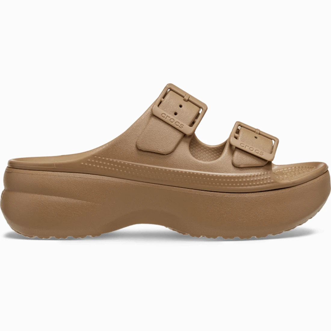 크록스 새터데이 플랫폼 샌들 우먼 세피아 212880-2EY