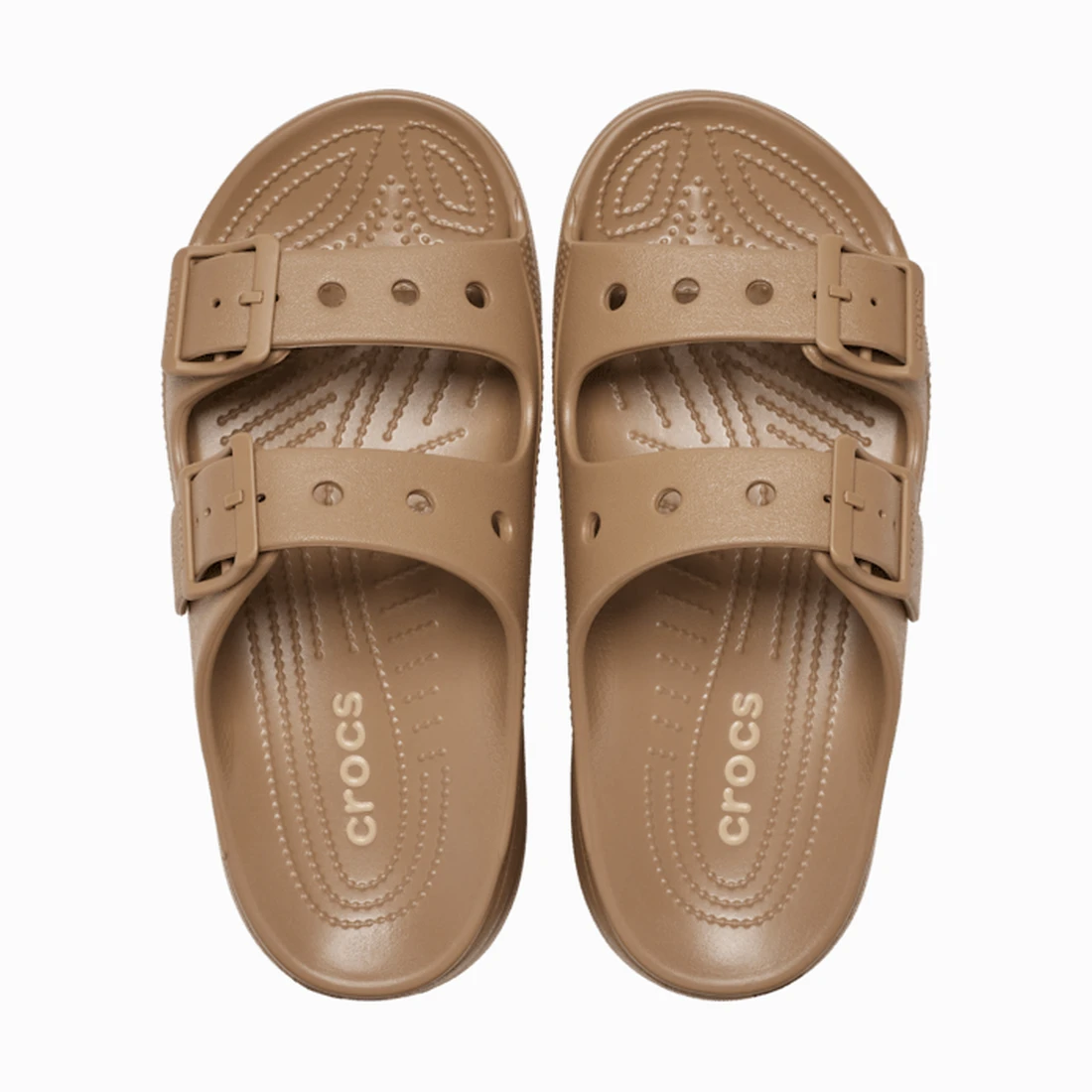 크록스 새터데이 플랫폼 샌들 우먼 세피아 212880-2EY