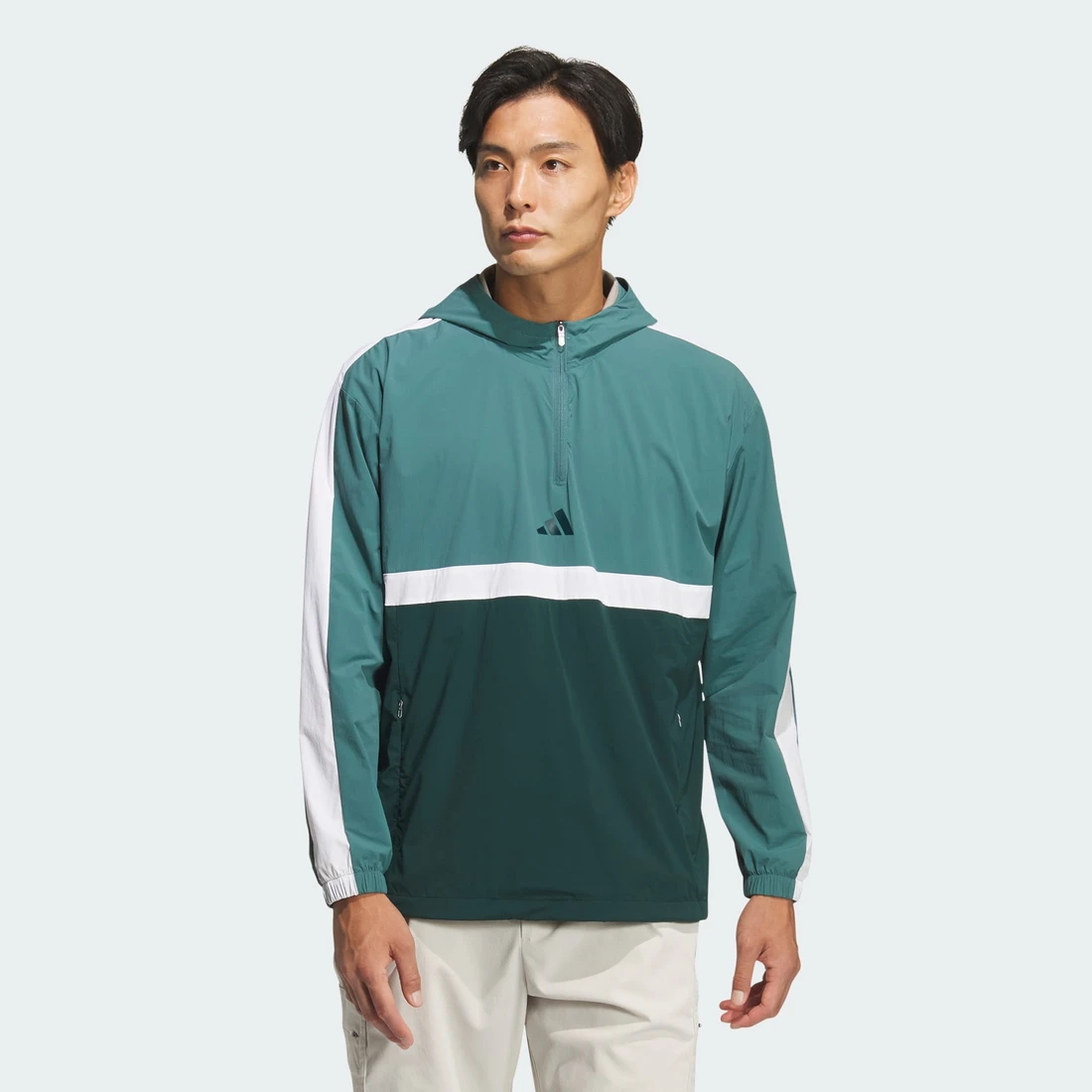 아디다스 쿼터집 후드 긴팔 풀오버 JM9595