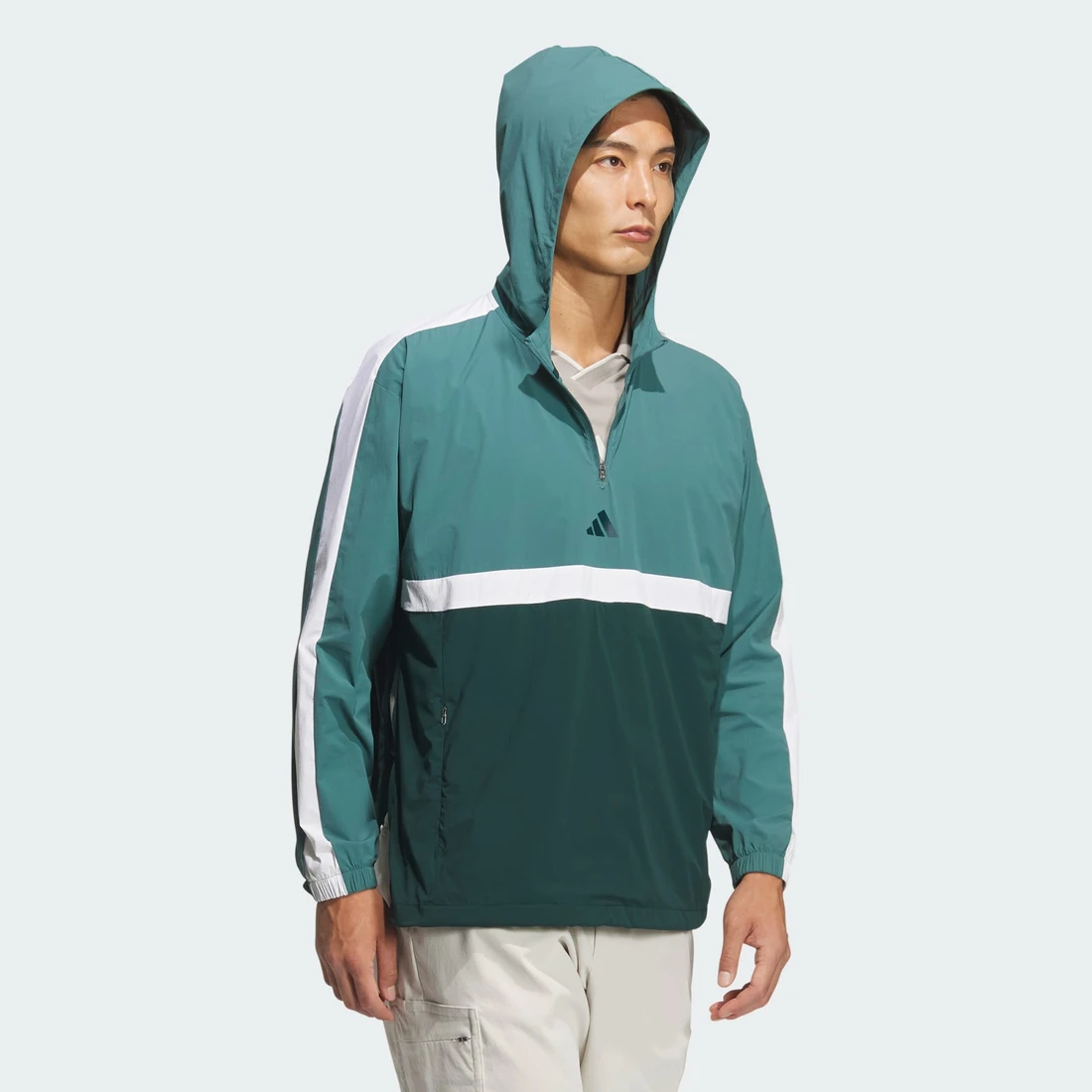 아디다스 쿼터집 후드 긴팔 풀오버 JM9595