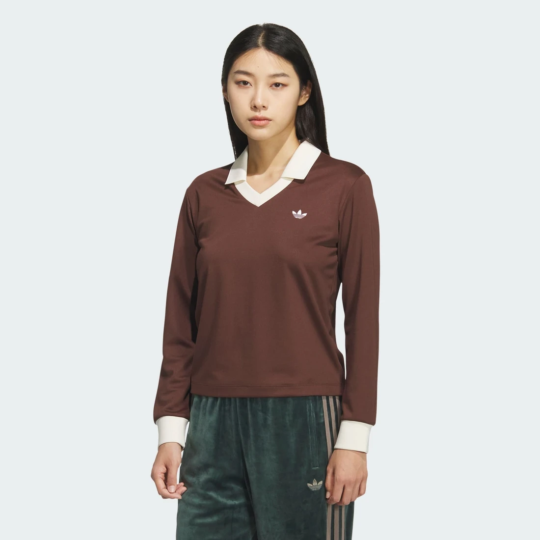 아디다스 V-NECK LS KF3240