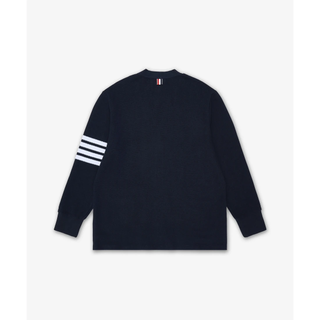 톰 브라운 텍스처드 피케 4-바 가디건 네이비 MJT554AJ0248415