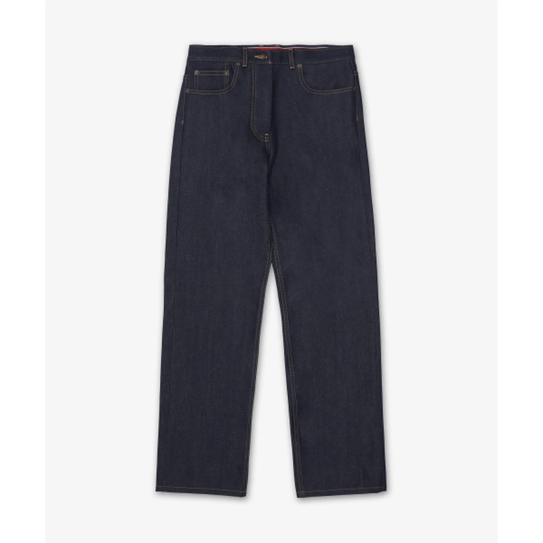 톰 브라운 셀비지 데님 5-포켓 데님 팬츠 네이비 FTC509UF1101415