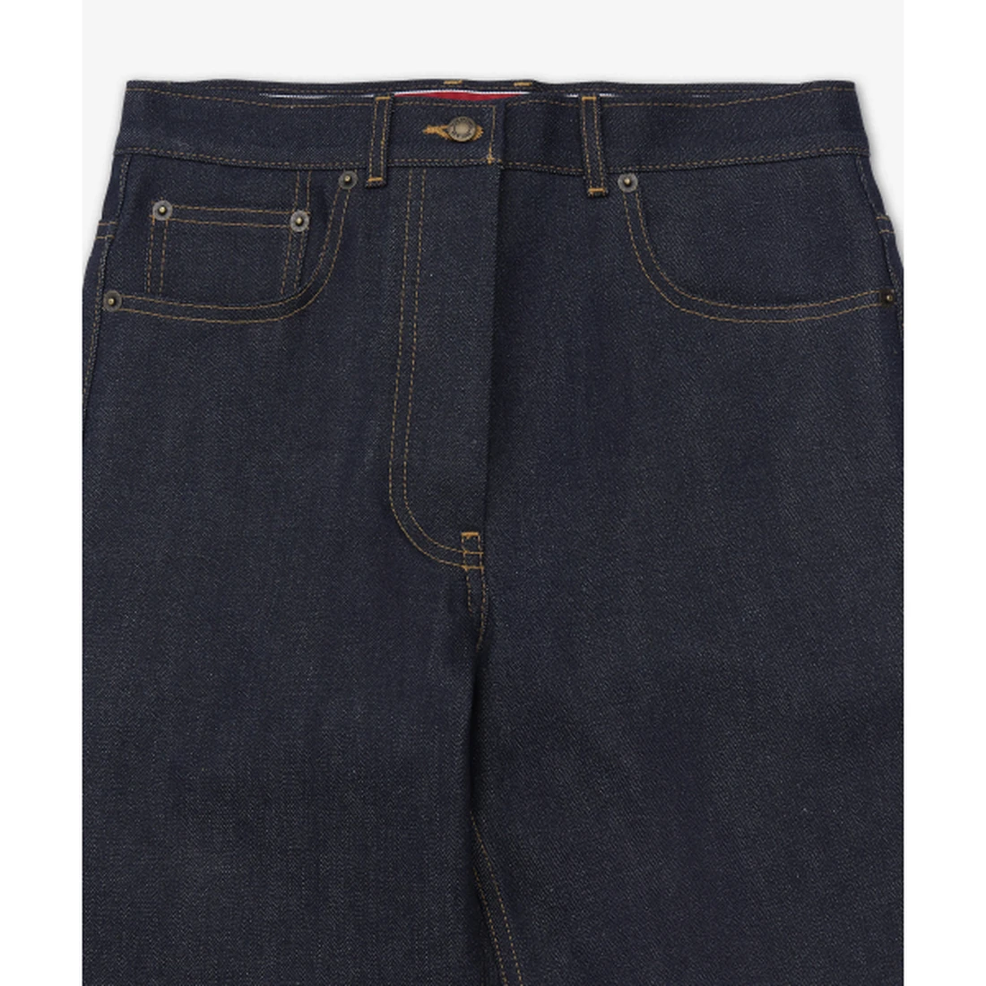 톰 브라운 셀비지 데님 5-포켓 데님 팬츠 네이비 FTC509UF1101415