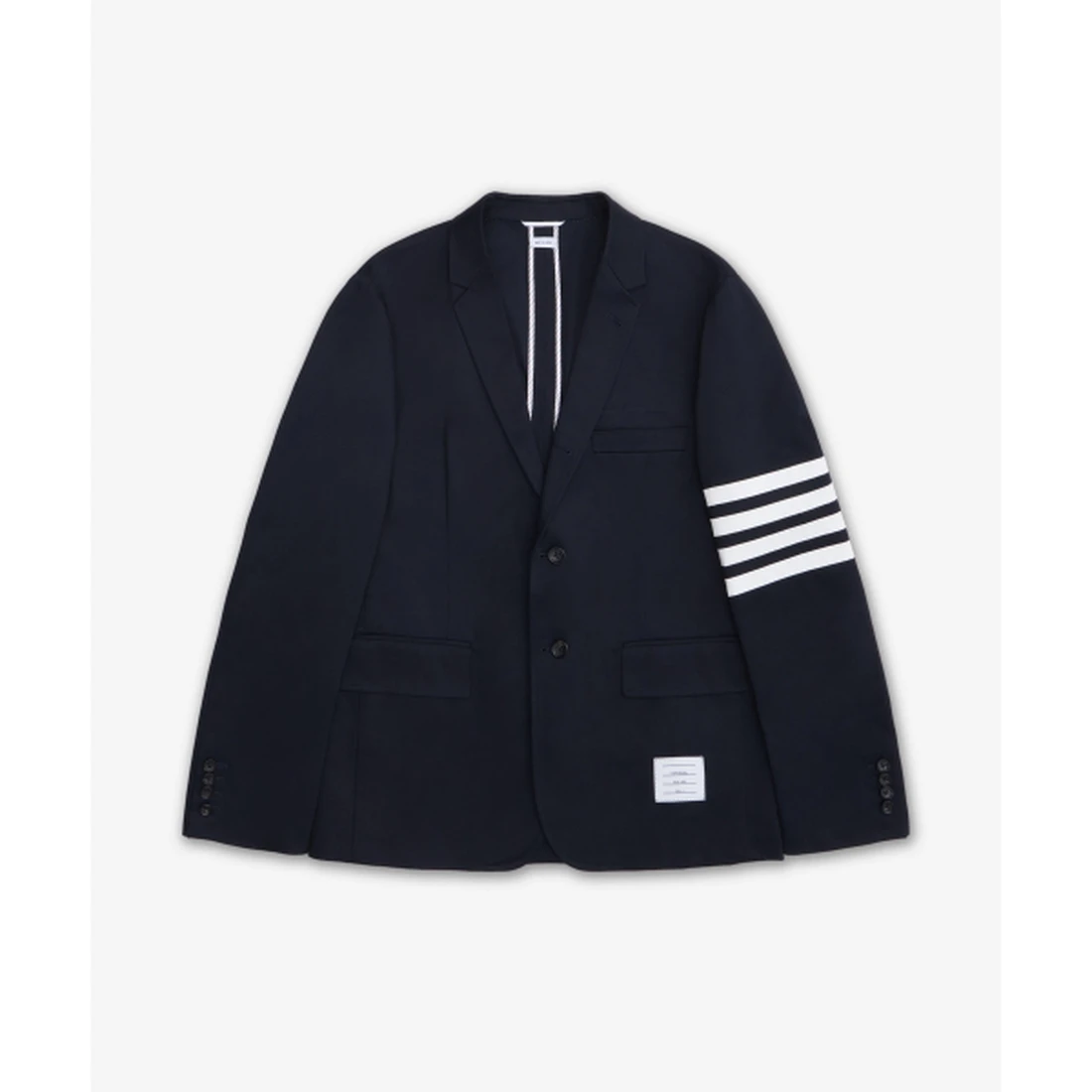 톰 브라운 코튼 트윌 4-바 언컨스트럭티드 클래식 스포츠 코트 재킷 네이비 MJU490A03788415