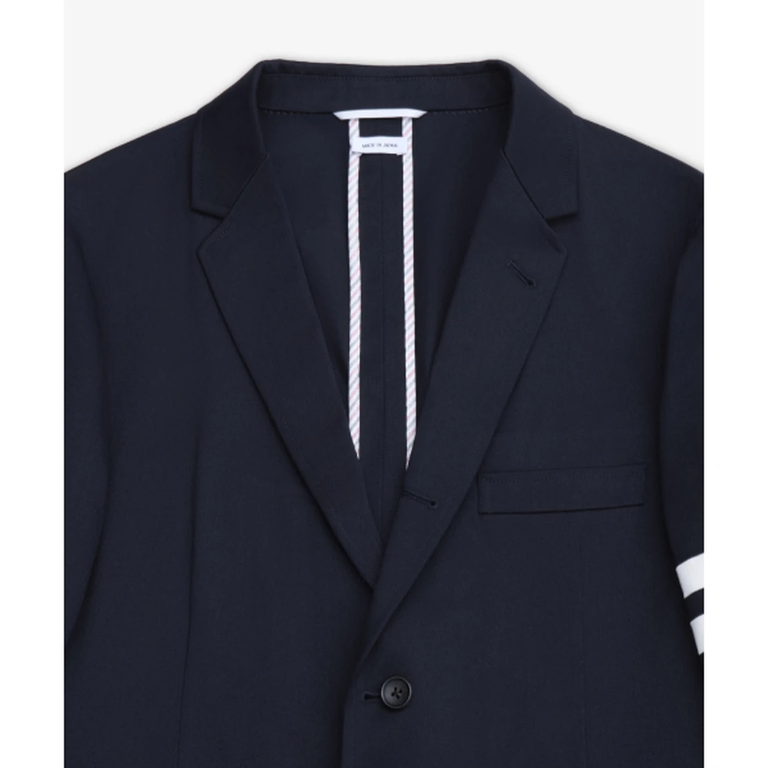 톰 브라운 코튼 트윌 4-바 언컨스트럭티드 클래식 스포츠 코트 재킷 네이비 MJU490A03788415