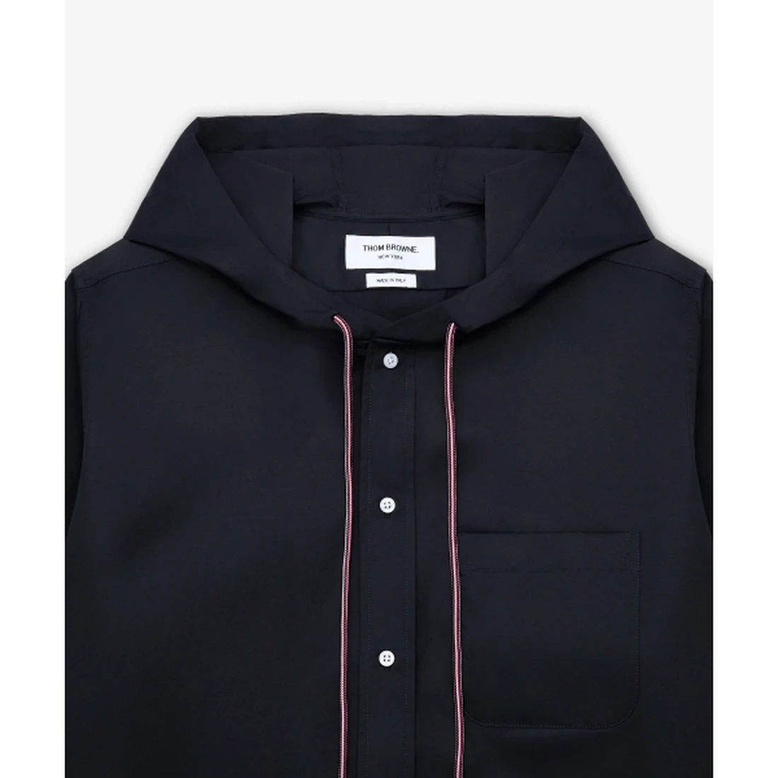 톰 브라운 후드 나일론 암밴드 점퍼 네이비 MWL432OF1066415