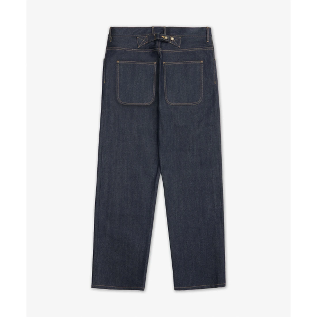 톰 브라운 셀비지 데님 5-포켓 데님 팬츠 네이비 MTU345SF1101415