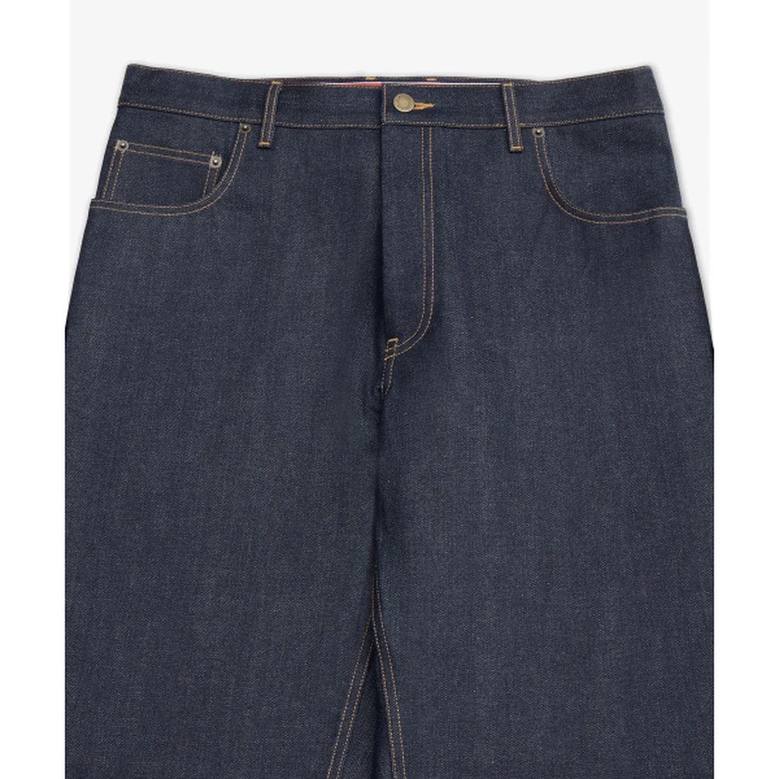 톰 브라운 셀비지 데님 5-포켓 데님 팬츠 네이비 MTU345SF1101415