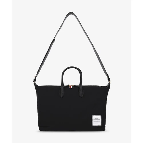 톰 브라운 미디움 폴리 트윌 더플백 블랙