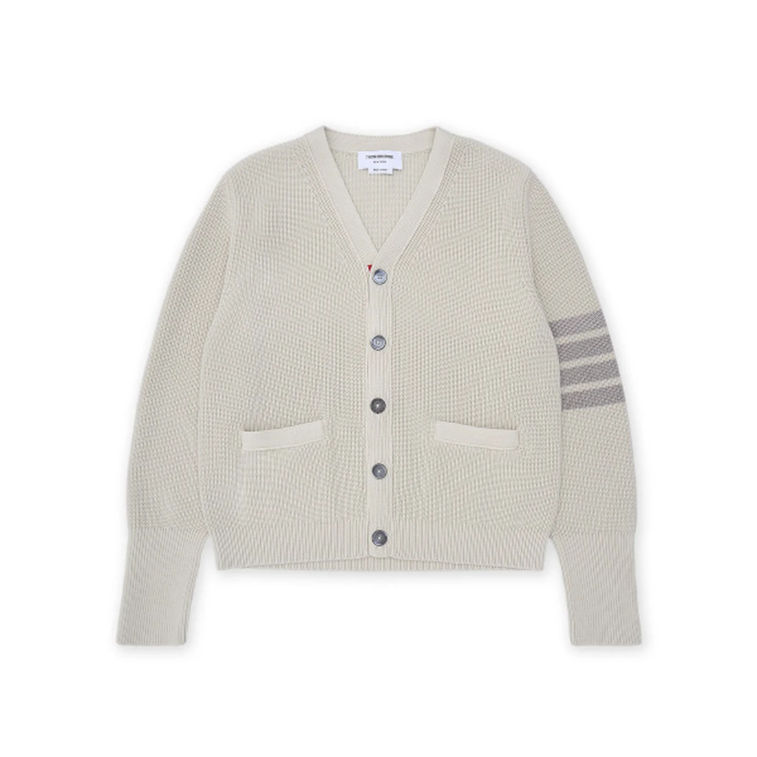 톰 브라운 가먼트 다이드 4-바 가디건 베이지 MKC635AY3065260