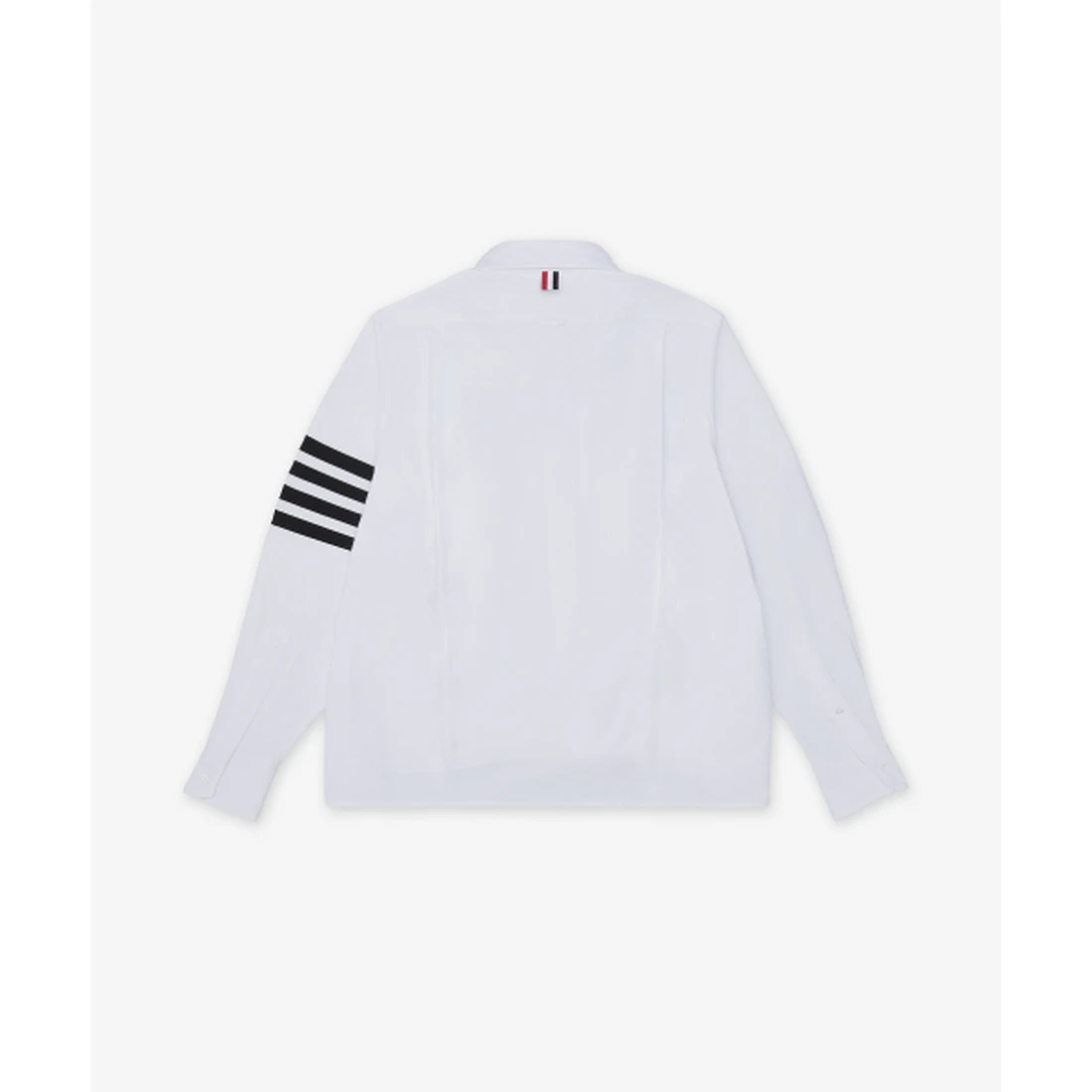 톰 브라운 캐시미어 RWB 스트라이프 슈렁큰 가디건 화이트 FKC690AY2001100