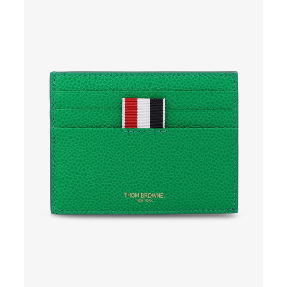 톰 브라운 페블 그레인 노트 컴파트먼트 카드 홀더 그린 MAW031L00198350