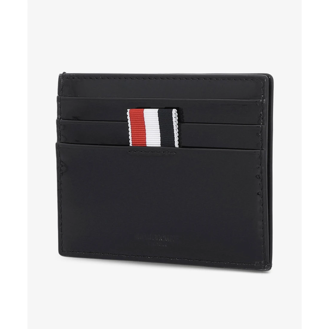 톰 브라운 페이턴트 4-바 노트 컴파트먼트 카드 홀더 블랙 MAW220AL0020001