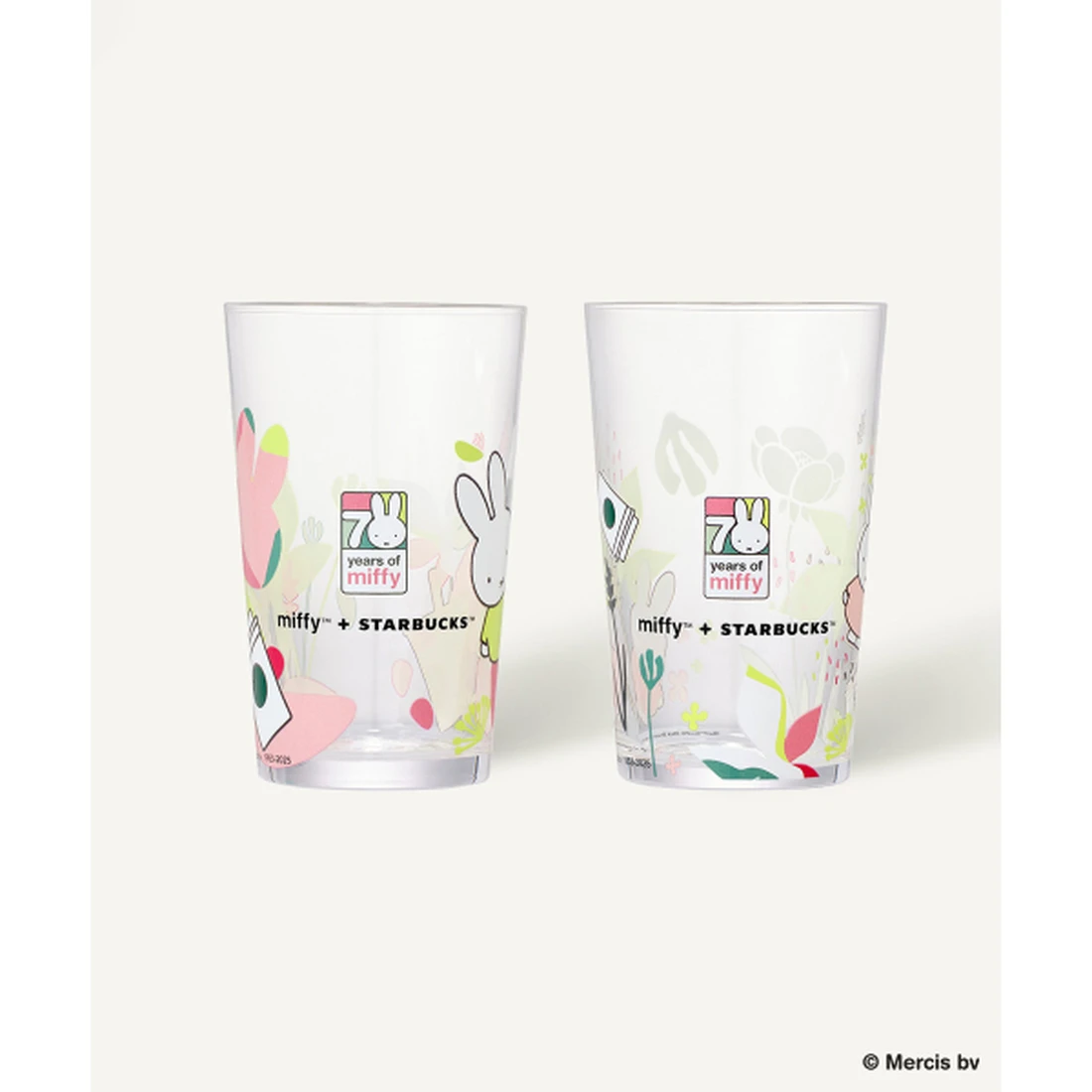 스타벅스 포에버 미피 글라스 세트 2P 207ml 1002854