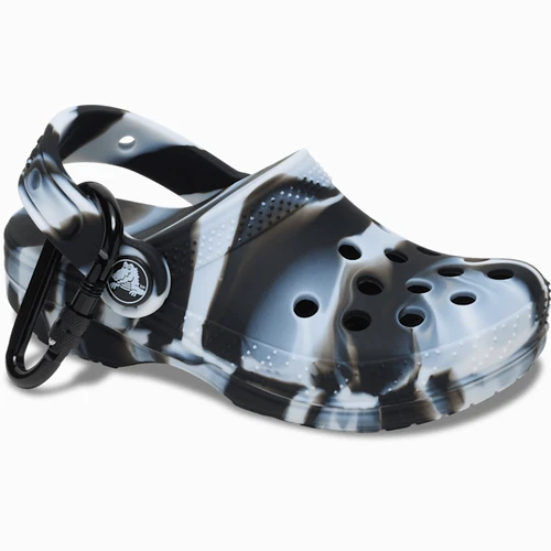 크록스 클래식 마블 클로그 파우치 백 참 화이트/블랙