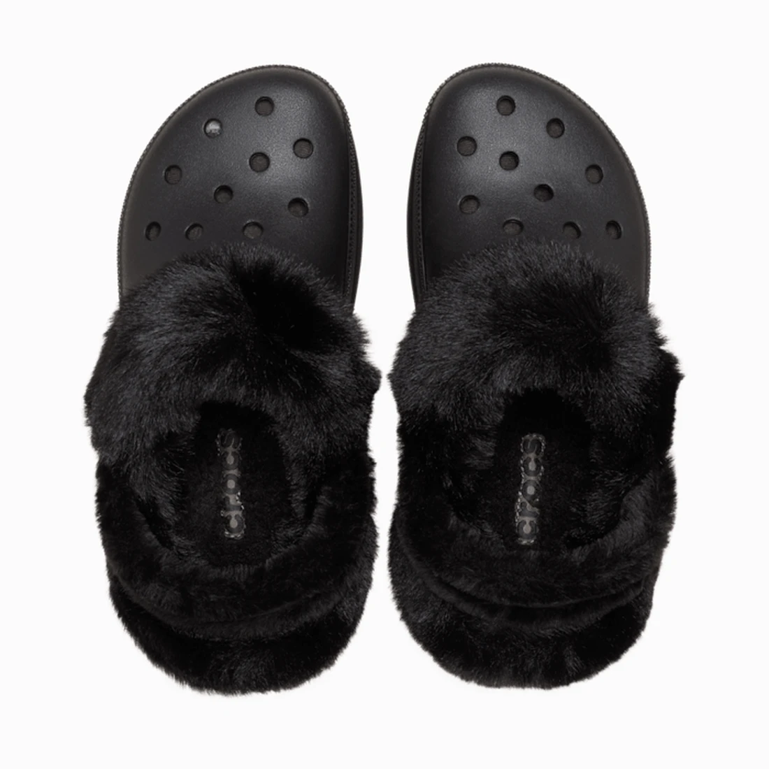 크록스 베이 라인드 클로그 블랙 211753-001