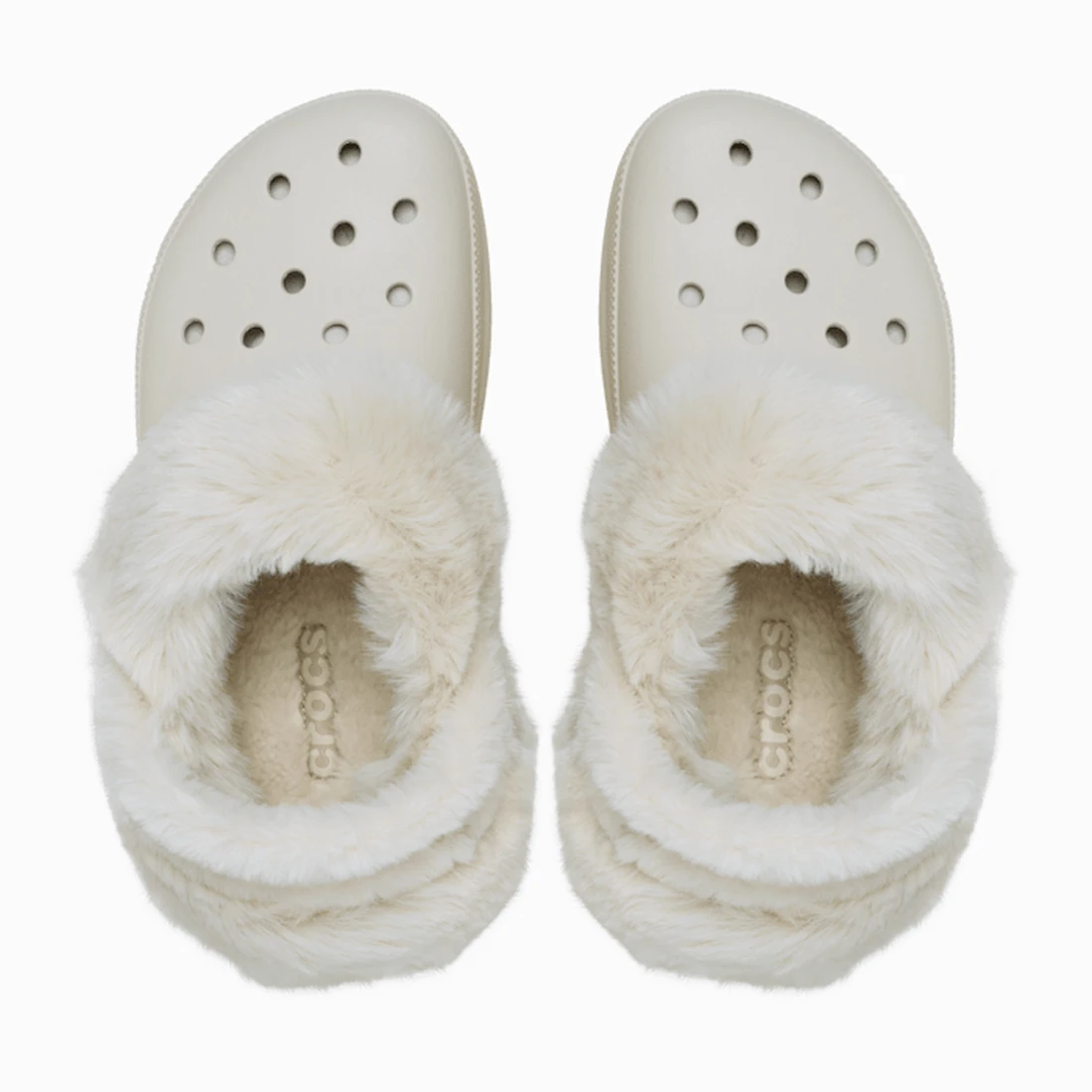 크록스 베이 라인드 클로그 스터코 211753-160