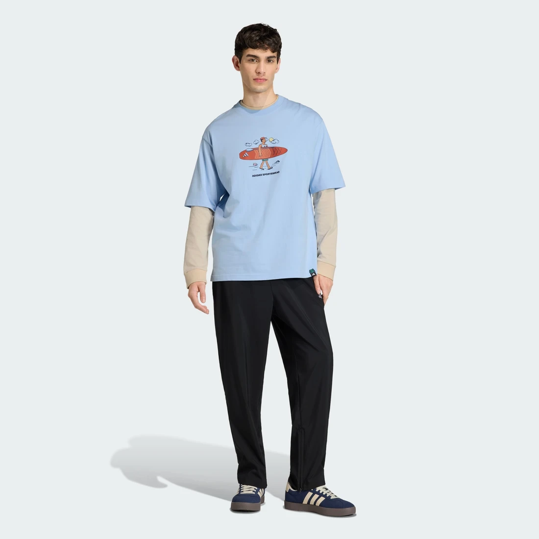 아디다스 DOODLE STAND-UP PADDLE 그래픽 티셔츠 KB4901