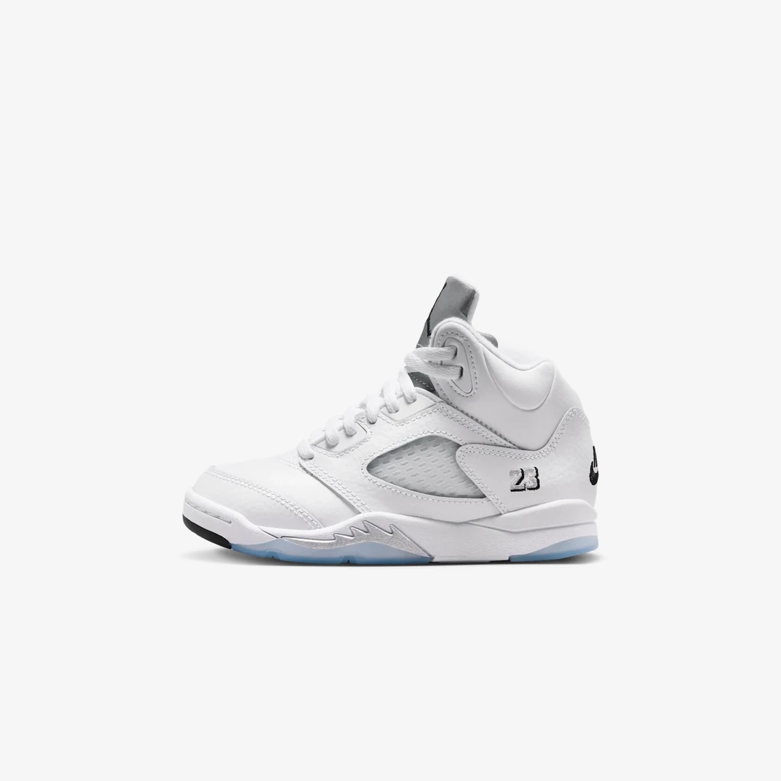 나이키 조던 5 레트로 OG '화이트 메탈릭' 리틀키즈 신발 HQ7979-103