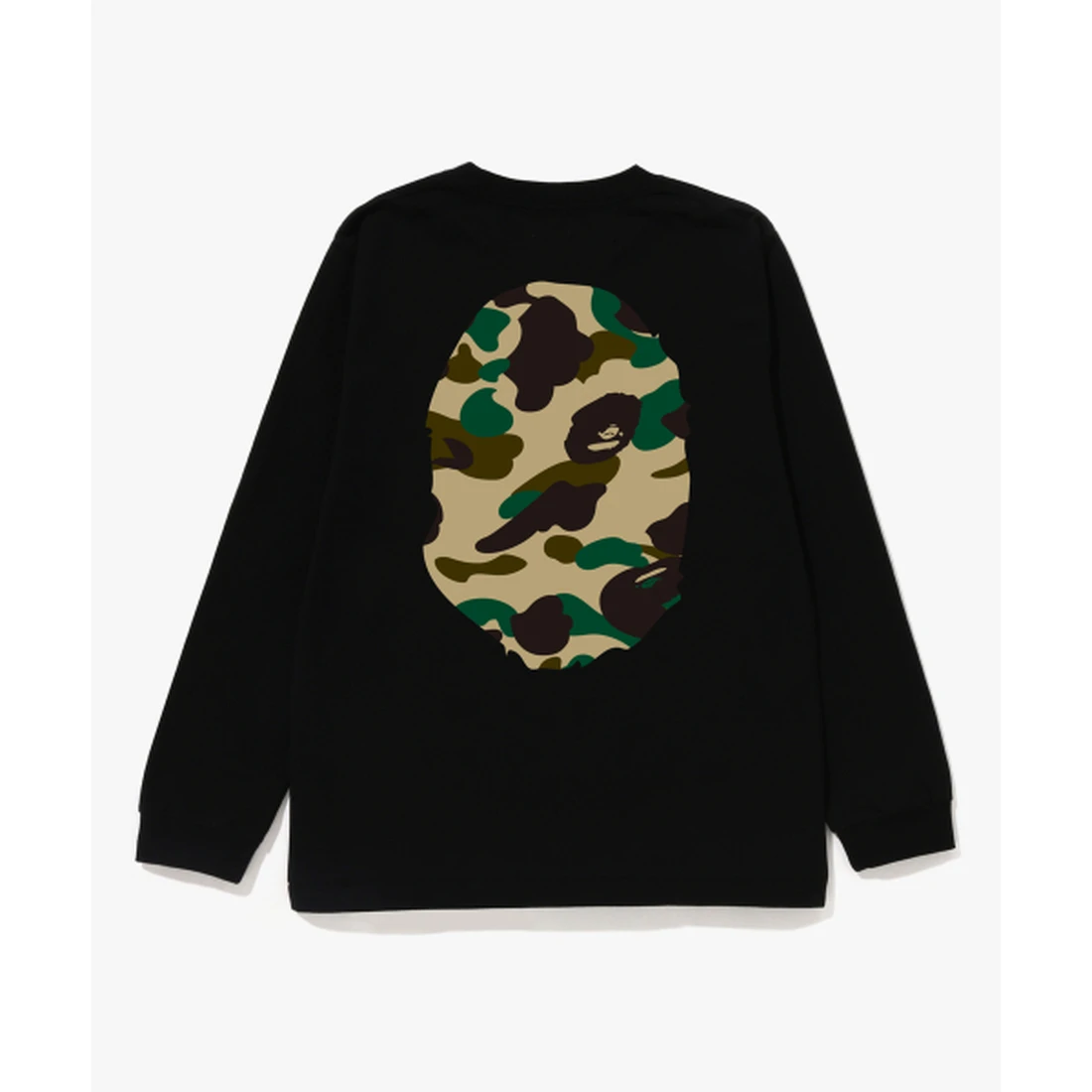 베이프 퍼스트 카모 빅 에이프 헤드 롱슬리브 티셔츠(JR) BLACK / YELLOW 001LTM306015KBKD