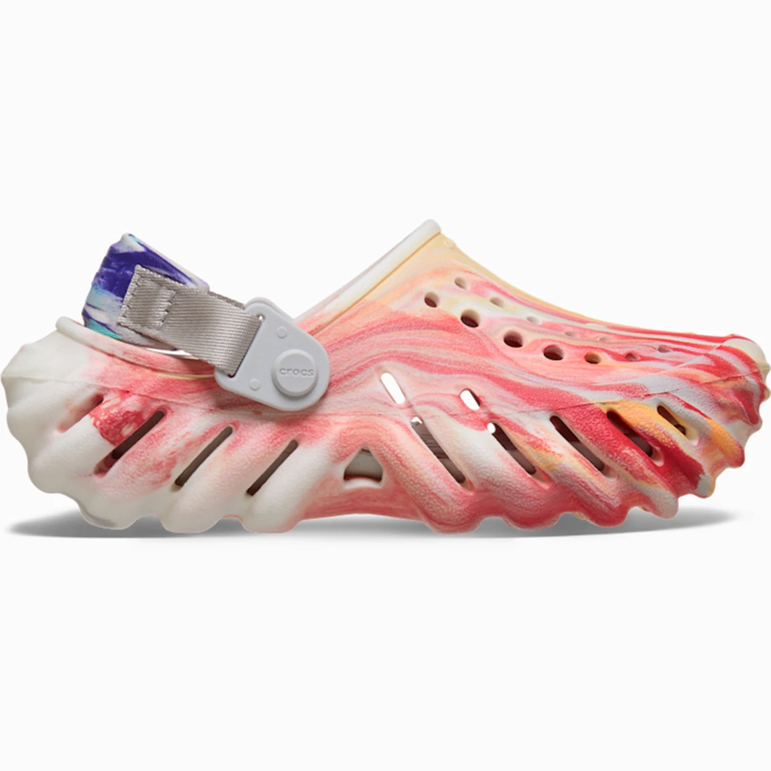 크록스 에코 글로우 마블 미스매치 클로그 키즈 베이퍼 아이스 213192-9JY