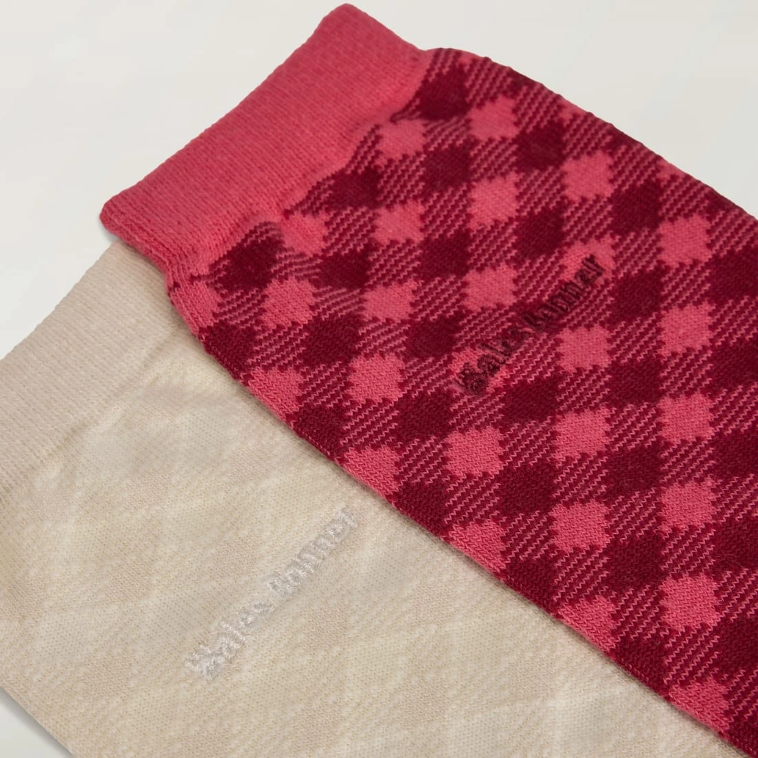 아디다스 x 웨일스 보너 체크 삭스 크래프트 핑크 블리스 KG4888