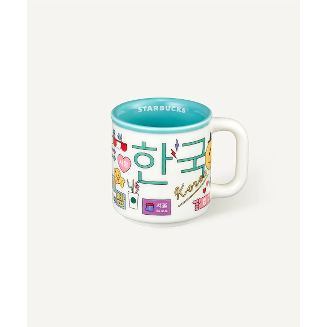 스타벅스 한글 데미 머그 89ml 1004615