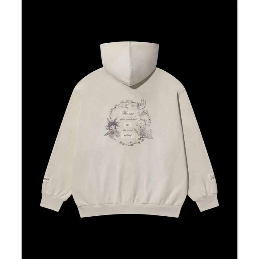팝마트 히로노 Whisper Within 스웨트 집업 후디 (화이트) 69413130926