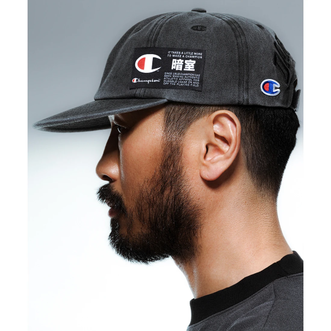 챔피온 X 다크룸 스튜디오 6패널 볼캡 차콜 CHPU261KCJP007CC