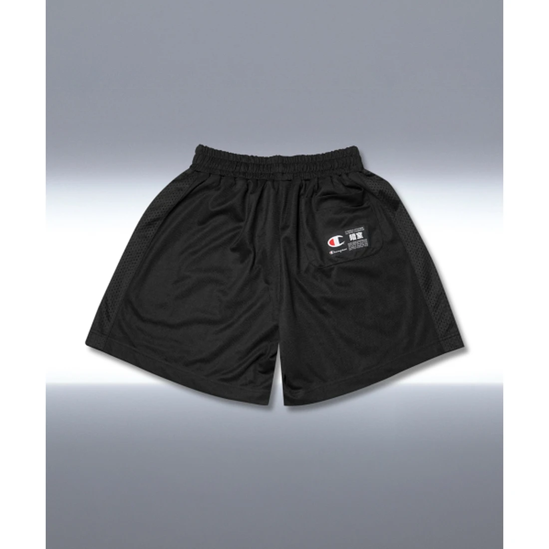 챔피온 X 다크룸 스튜디오 헤비웨이트 메쉬 쇼츠 블랙 CHPU261KCJP008BK