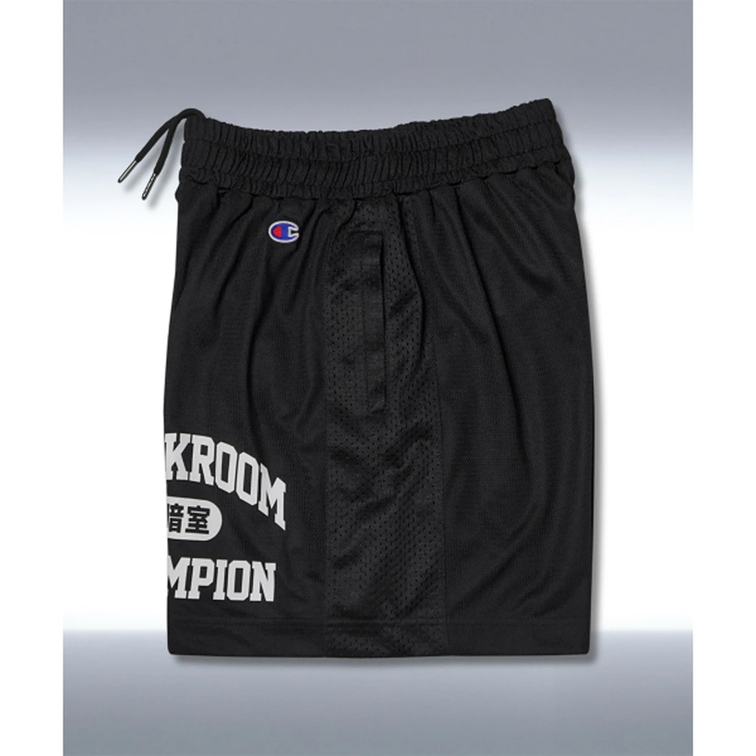 챔피온 X 다크룸 스튜디오 헤비웨이트 메쉬 쇼츠 블랙 CHPU261KCJP008BK