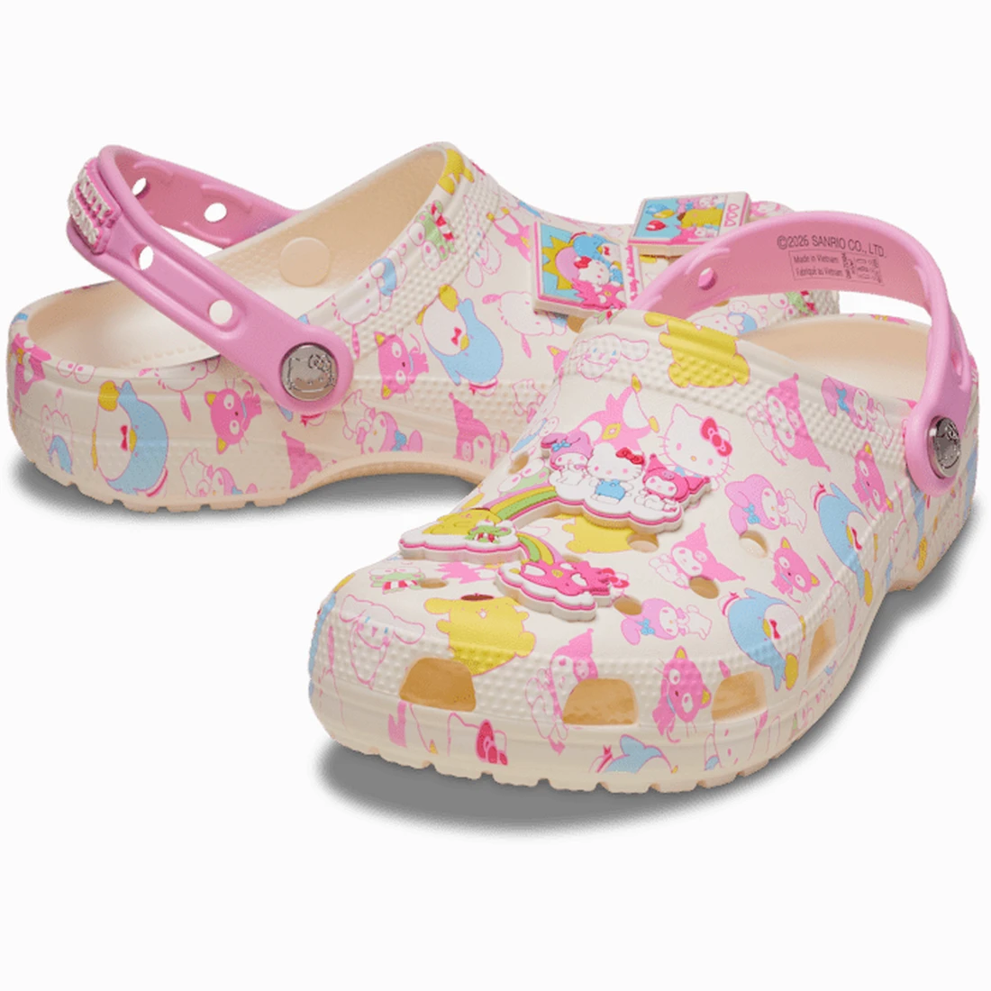 크록스 헬로키티 앤 프렌즈 파스텔 클래식 클로그 멀티 212684-90H
