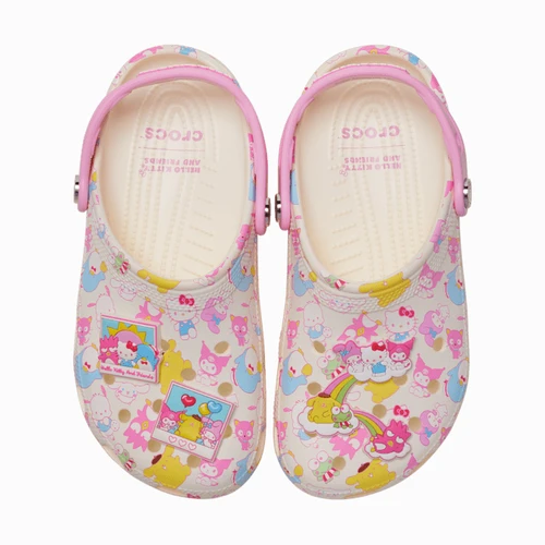 크록스 헬로키티 앤 프렌즈 파스텔 클래식 클로그 멀티