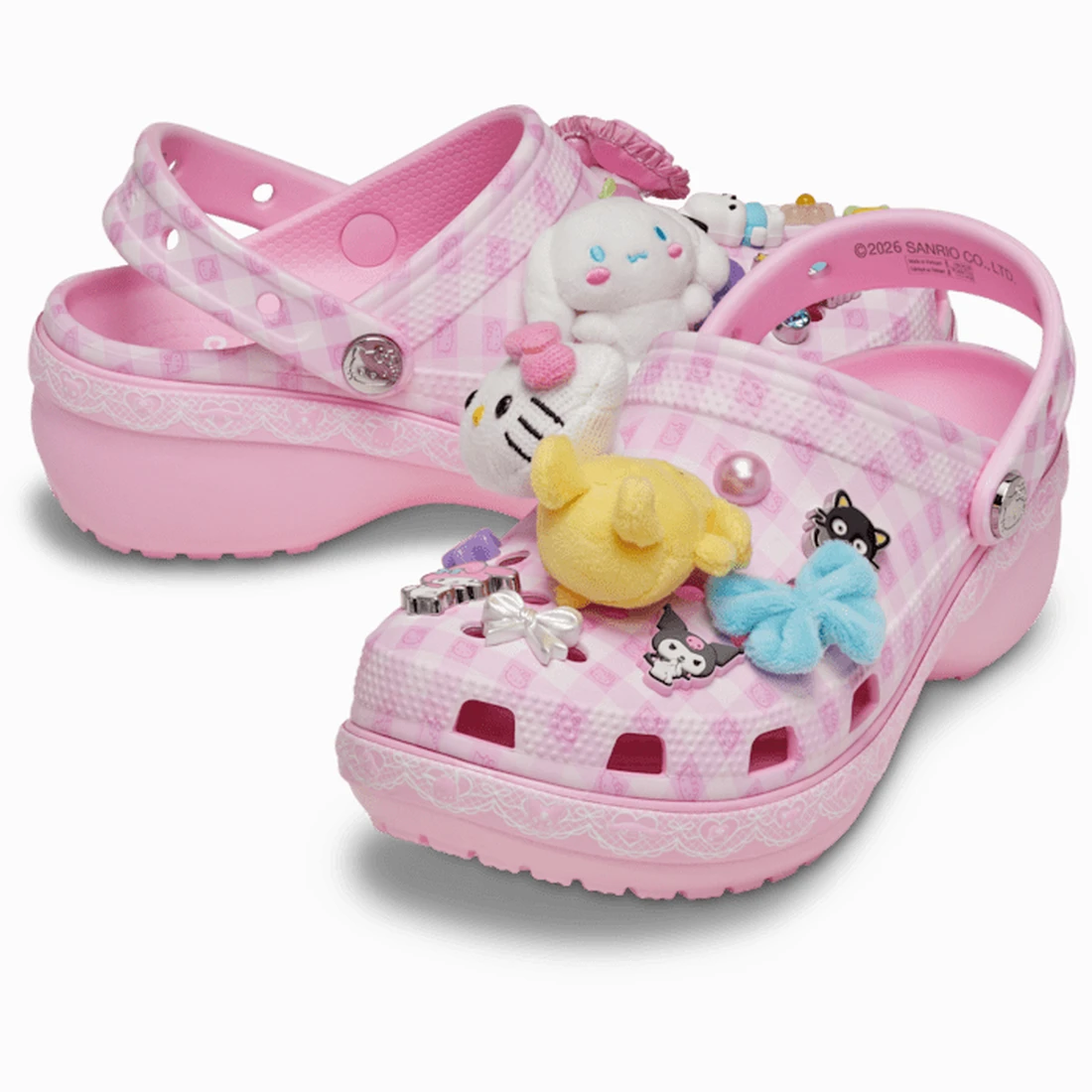 크록스 헬로키티 앤 프렌즈 클래식 플랫폼 클로그 멀티 212683-90H