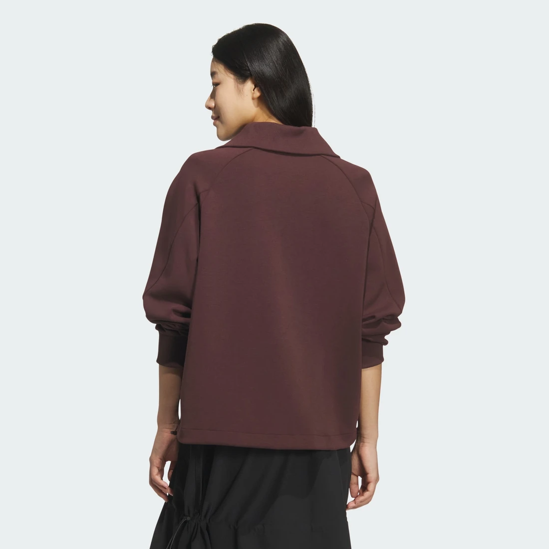 아디다스 WOMEN SOFT LUX 하프 집 스웨트셔츠 KF2546