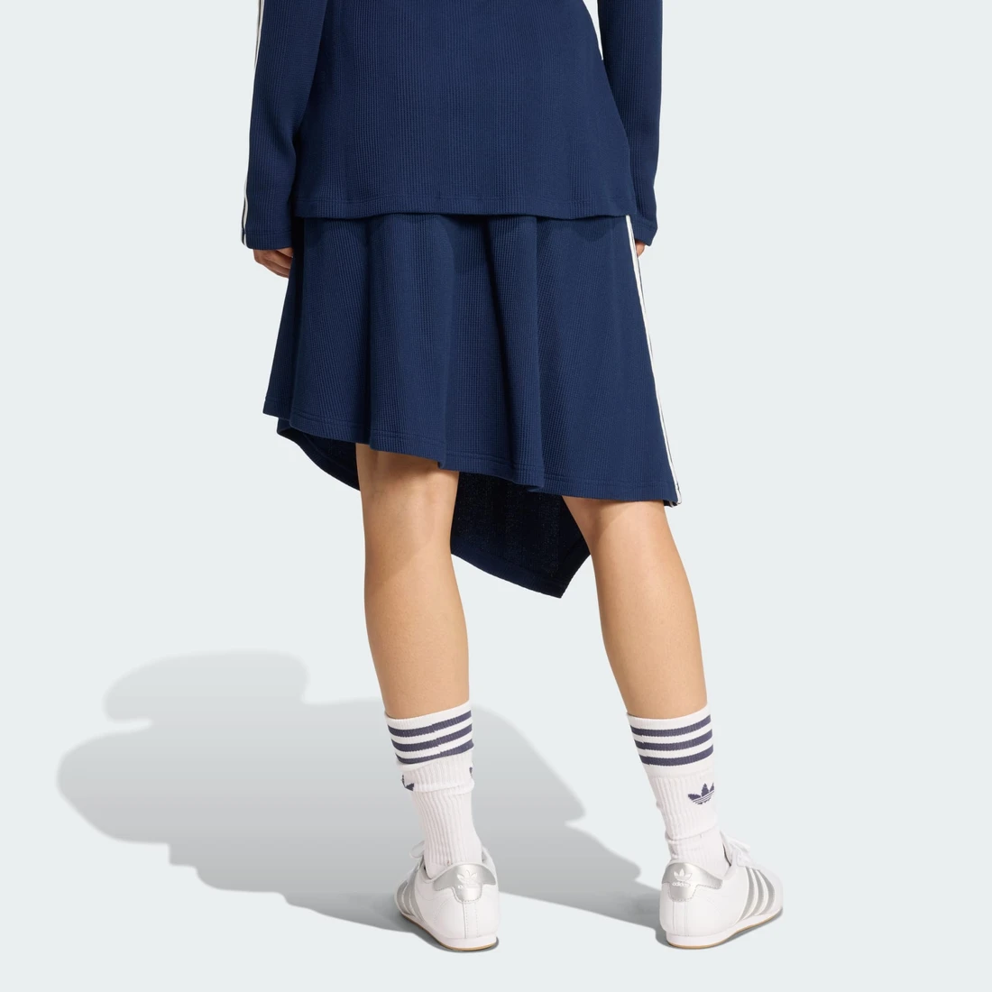 아디다스 오리지널스 와플 어시메트릭 스커트 나이트 인디고 - KR 사이즈 우먼스 KS7782