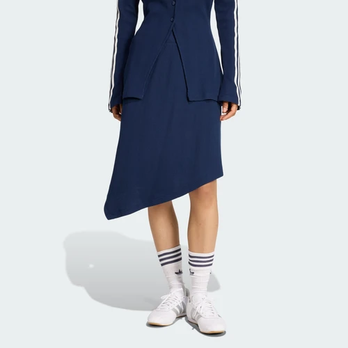 아디다스 오리지널스 와플 어시메트릭 스커트 나이트 인디고 - KR 사이즈 우먼스