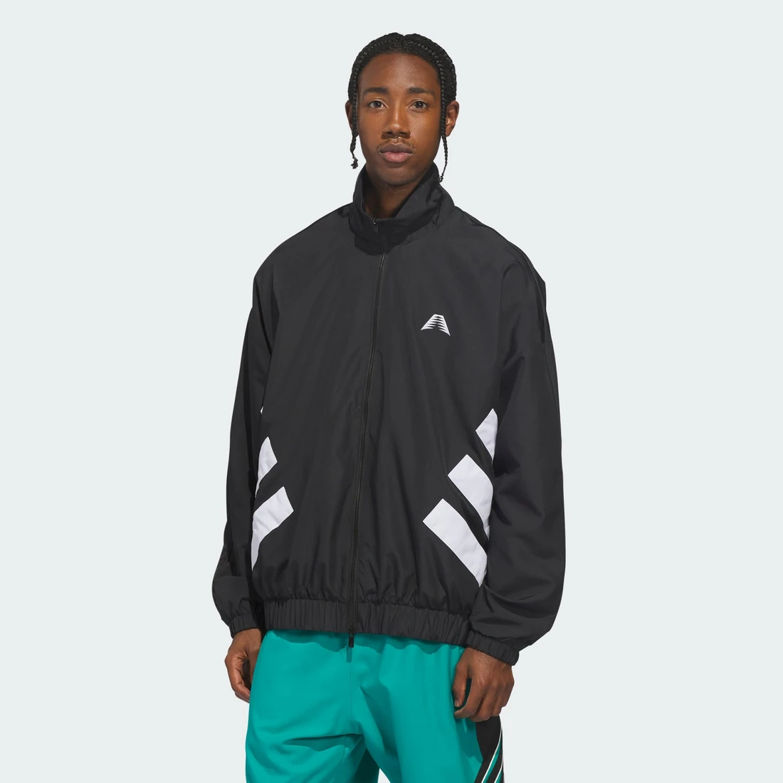 아디다스 베스킷볼 앤서니 에드워즈 파운데이션 트랙 자켓 블랙 - KR 사이즈 KF3248