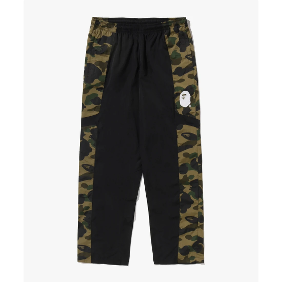 베이프 퍼스트 카모 릴렉스드 핏 트랙 팬츠 M GREEN 001PTM301310MGRN