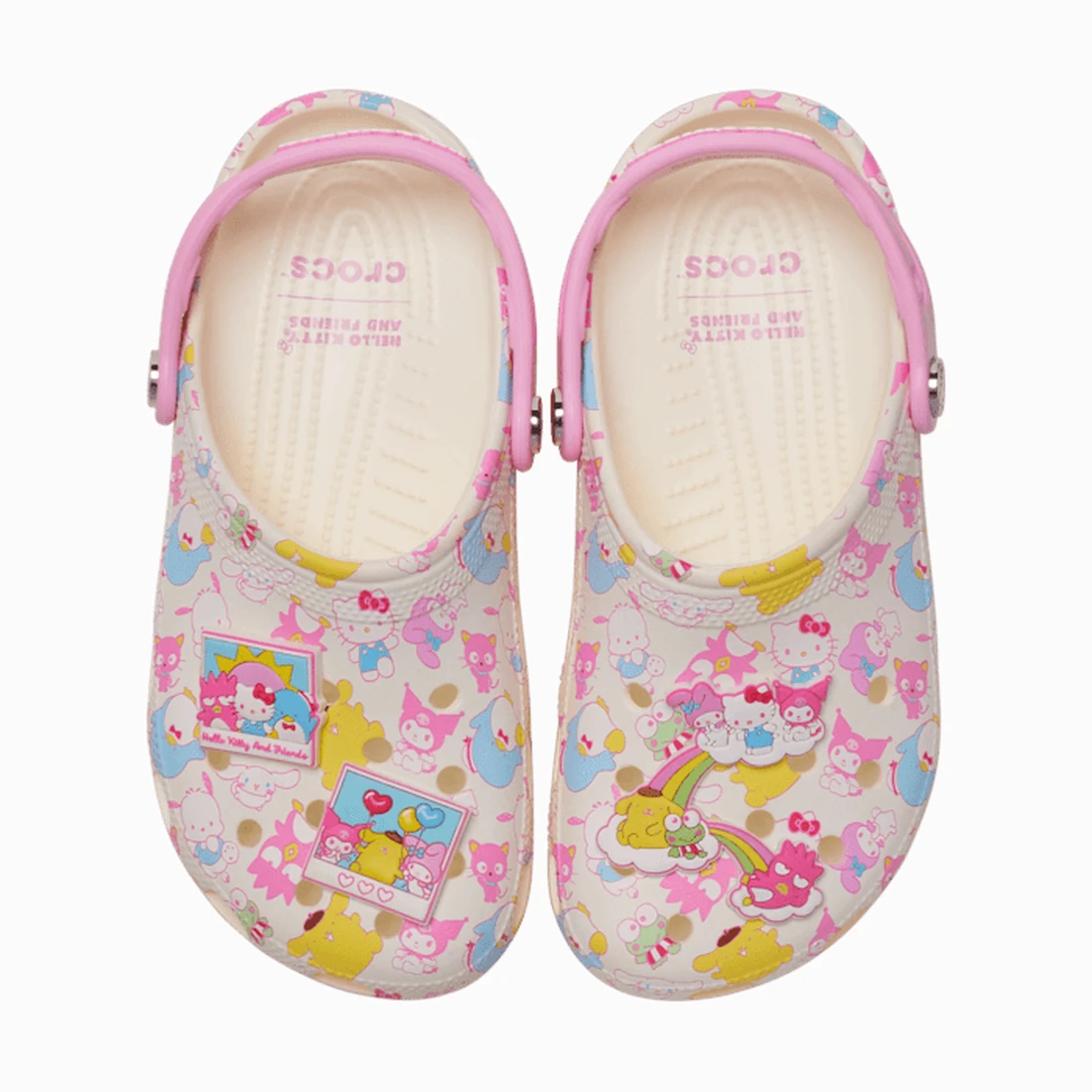 크록스 헬로키티 앤 프렌즈 파스텔 클래식 클로그 키즈 멀티 212685-90H