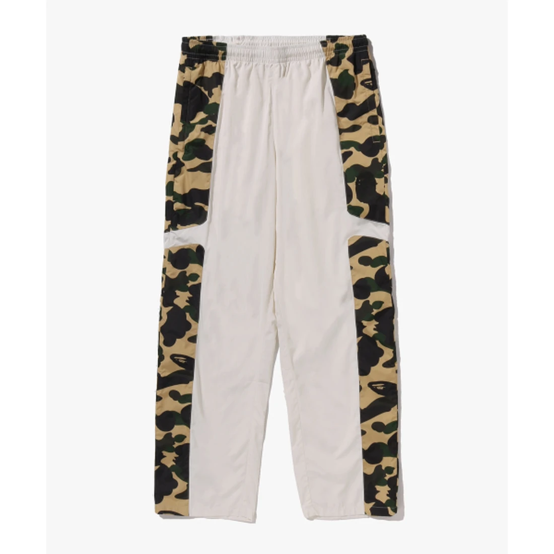 베이프 퍼스트 카모 릴렉스드 핏 트랙 팬츠 M YELLOW 001PTM301310MYEL