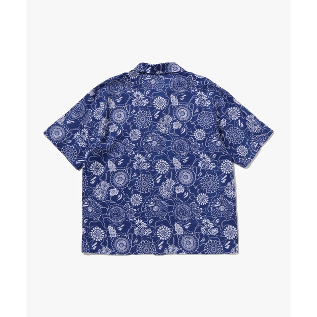 베이프 재패니즈 인디고 아트 카모 오픈 칼라 SS 셔츠 M INDIGO 001SRM301308MING